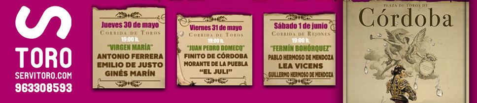 Toros Cordoba 2016 Carteles toros Cordoba